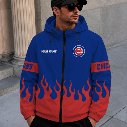[FLASH SALE] NEW CUSTOMIZED MLB04 CCS CHICAGO CUBS WINDBREAKER JACKET