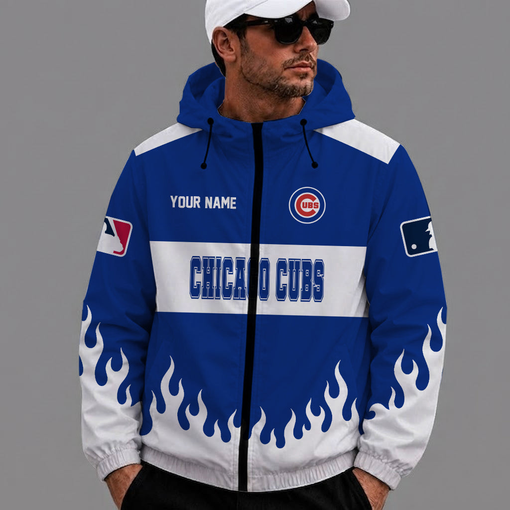 [FLASH SALE] NEW CUSTOMIZED MLB04 CCS CHICAGO CUBS WINDBREAKER JACKET