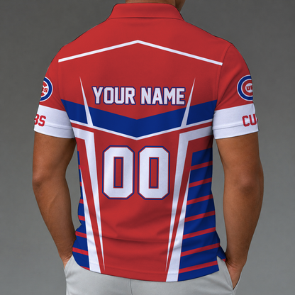 [FLASH SALE] NEW CUSTOMIZED MLB04 CCS CHICAGO CUBS ZIP POLO SHIRT