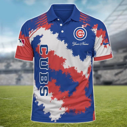 [FLASH SALE] NEW CUSTOMIZED MLB04 CCS CHICAGO CUBS MULTICOLOR POLO SHIRT