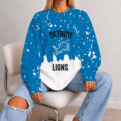 [SPECIAL OFFER] NEW CUSTOMIZED NFL04 DTL DETROIT LIONS UNISEX SWEATSHIRT