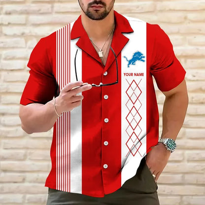 [SPECIAL OFFER] NEW CUSTOMIZED NFL04 DTL DETROIT LIONS HAWAIIAN SHIRT