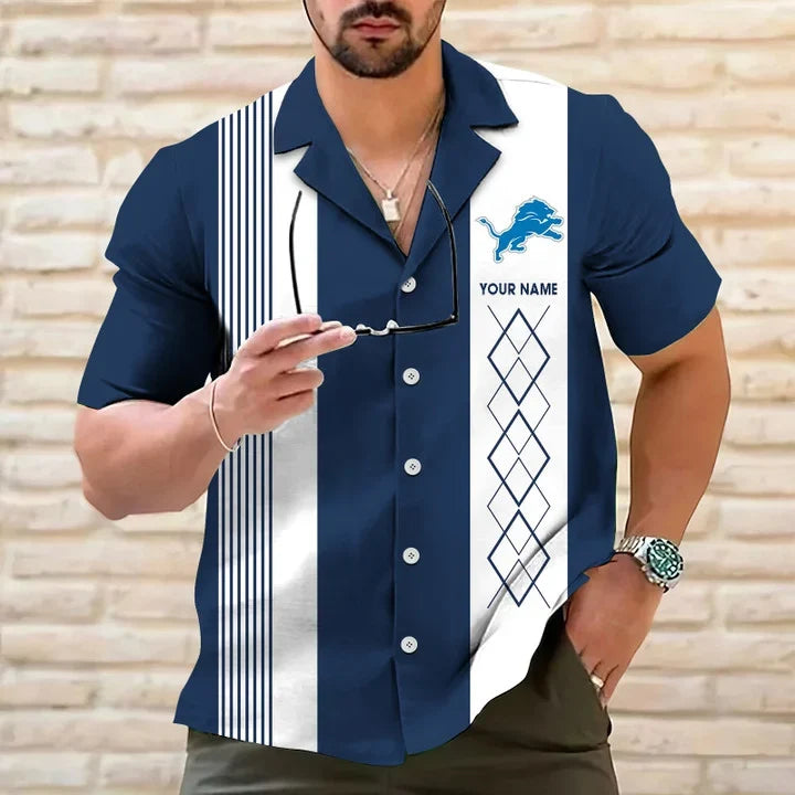 [SPECIAL OFFER] NEW CUSTOMIZED NFL04 DTL DETROIT LIONS HAWAIIAN SHIRT