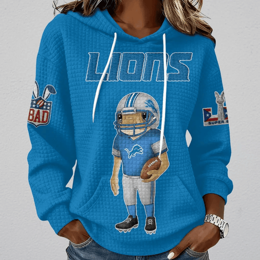 [SPECIAL OFFER] NEW CUSTOMIZED NFL04 DTL DETROIT LIONS UNISEX HOODED SWEATSHIRT
