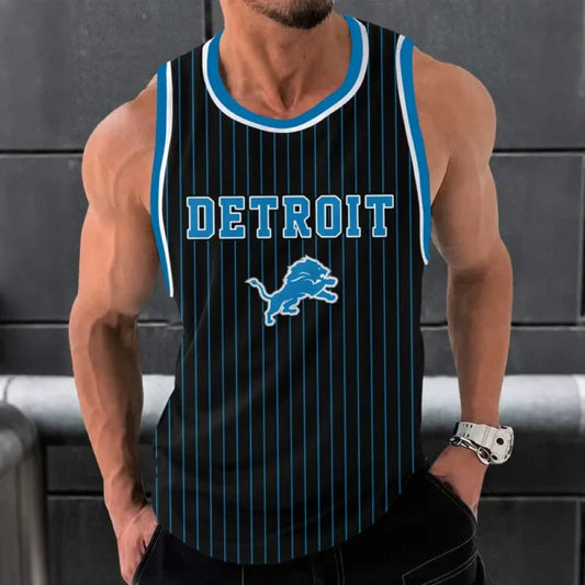 [SPECIAL OFFER] NEW CUSTOMIZED NFL04 DTL DETROIT LIONS UNISEX TANK TOP