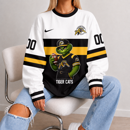 [FAN EXCLUSIVE] NEW CUSTOMIZED CFL04 HAM HAMILTON TIGER-CATS STRAPPY UNISEX SWEATSHIRT