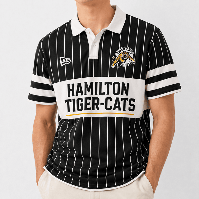 [FAN EXCLUSIVE] NEW CUSTOMIZED CFL04 HAM HAMILTON TIGER-CATS POLO SHIRT