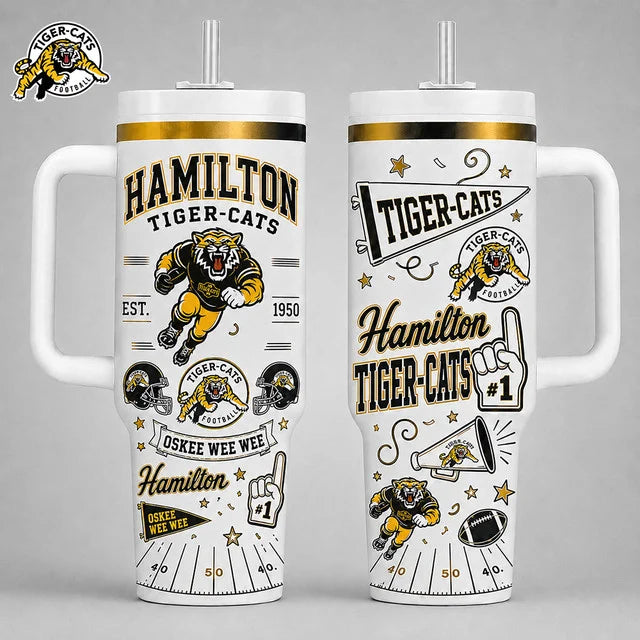 [FAN EXCLUSIVE] NEW CUSTOMIZED CFL04 HAM HAMILTON TIGER-CATS HALLOWEEN  40OZ TUMBLER