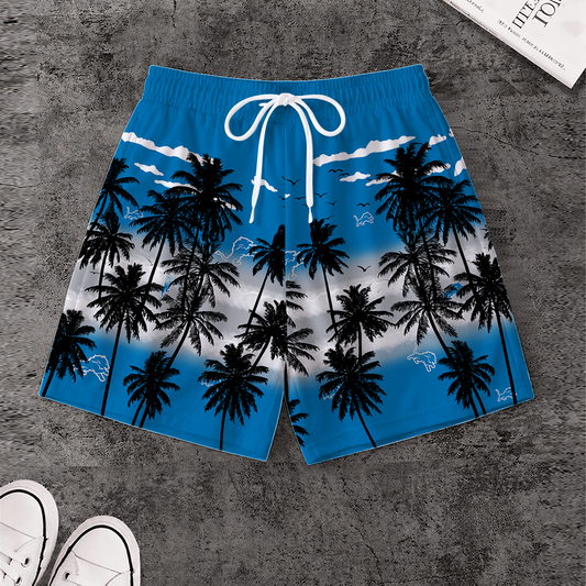 [SPECIAL OFFER] NEW CUSTOMIZED NFL04 DTL DETROIT LIONS SHORT PANTS