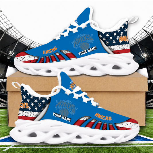 LIMITED EDITION - NEW CUSTOMIZED NBA04 NYK NEW YORK KNICKS PREMIUM CLUNKY SNEAKERS