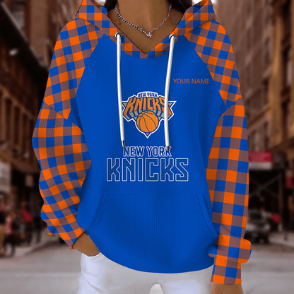 [HOT DEAL] NEW CUSTOMIZED NBA04 NYK NEW YORK KNICKS  RIBBED HOODIE & SWEATSHIRT