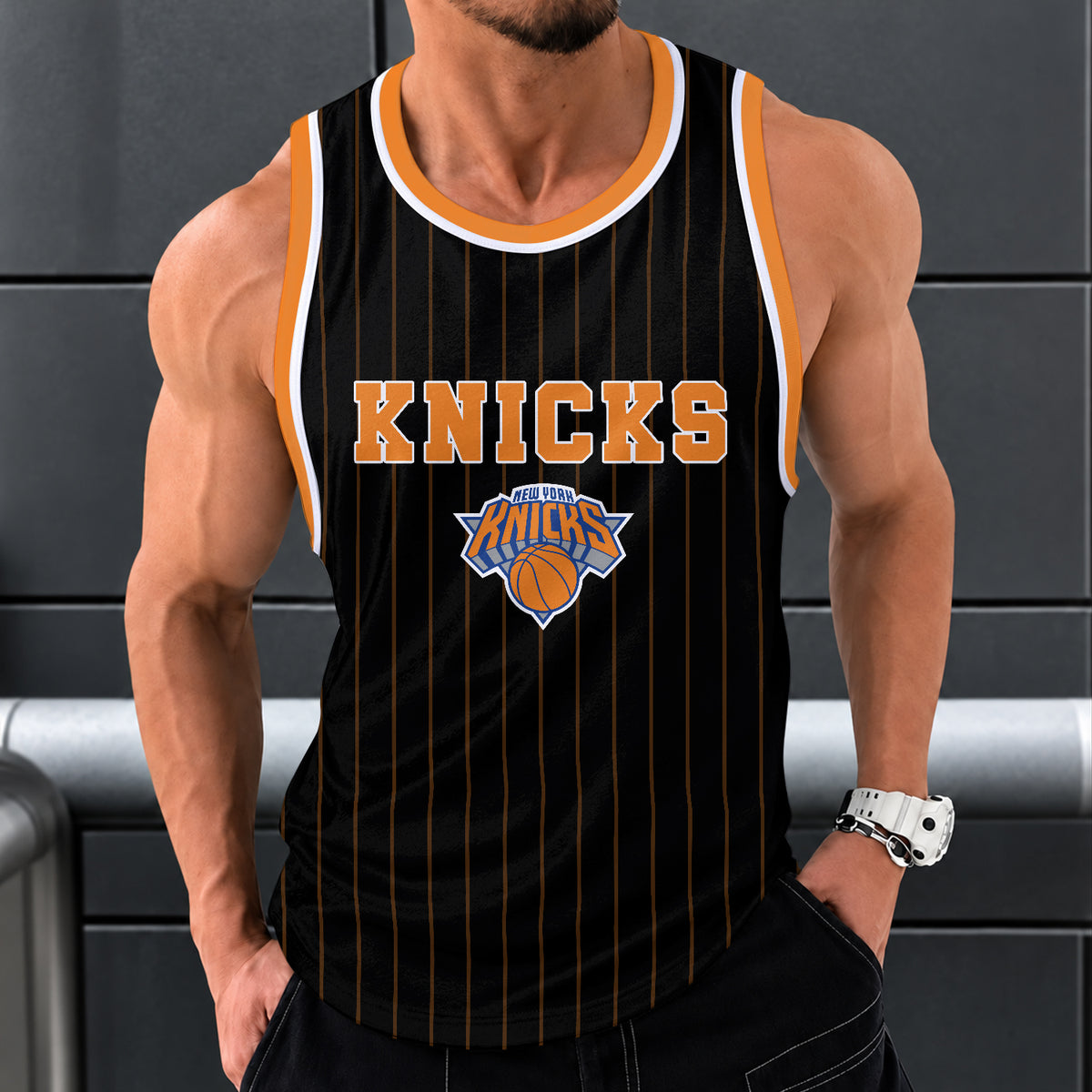 [HOT DEAL] NEW CUSTOMIZED NBA04 NYK NEW YORK KNICKS UNISEX TANK TOP