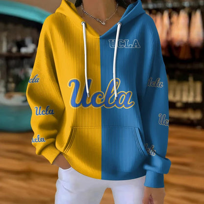[FAN FAVORITE] NEW CUSTOMIZED NCAA MAM04 UCB UCLA BRUINS STRAPPY RIBBED HOODIE & SWEATSHIRT