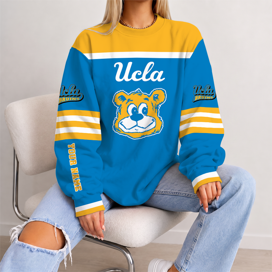[FAN FAVORITE] NEW CUSTOMIZED NCAA MAM04 UCB UCLA BRUINS STRAPPY UNISEX SWEATSHIRT