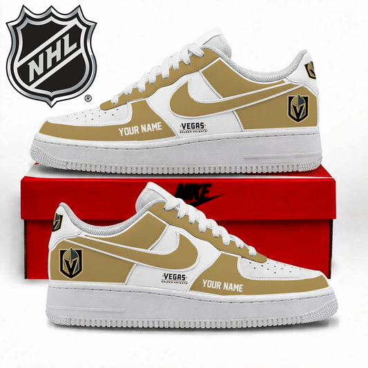 LIMITED EDITION - NEW CUSTOMIZED NHL04 VGK VEGAS GOLDEN KNIGHTS AF1 SHOES