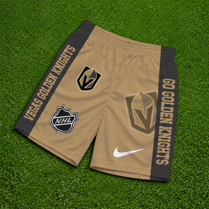 [SUPER SALE] NEW CUSTOMIZED NHL04 VGK VEGAS GOLDEN KNIGHTS SHORT PANTS