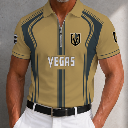 [SUPER SALE] NEW CUSTOMIZED NHL04 VGK VEGAS GOLDEN KNIGHTS POLO SHIRT