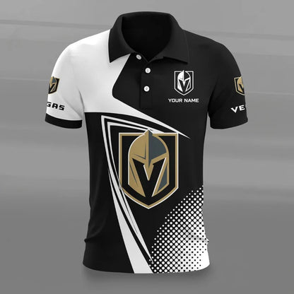 [SUPER SALE] NEW CUSTOMIZED NHL04 VGK VEGAS GOLDEN KNIGHTS POLO SHIRT