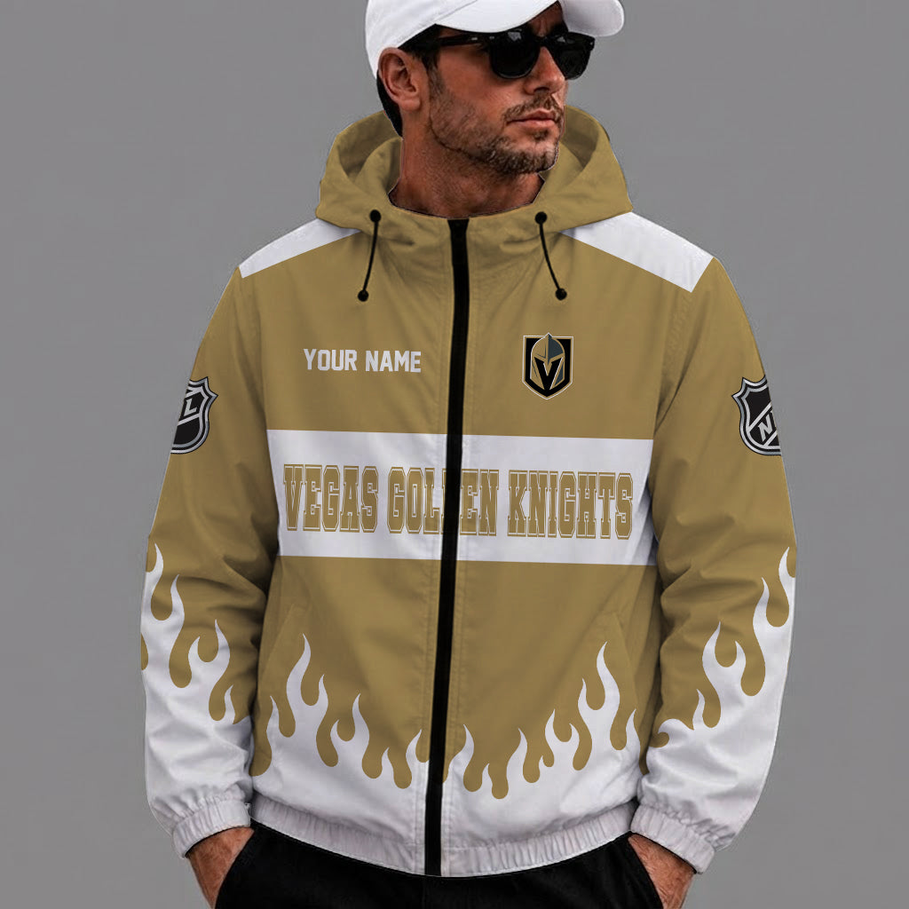 [SUPER SALE] NEW CUSTOMIZED NHL04 VGK VEGAS GOLDEN KNIGHTS WINDBREAKER JACKET