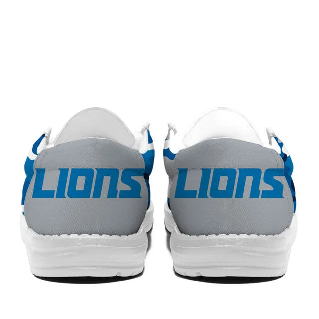 [SPECIAL OFFER] NEW CUSTOMIZED NFL04 DTL DETROIT LIONS LOAFER SHOES