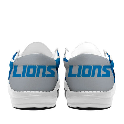 [SPECIAL OFFER] NEW CUSTOMIZED NFL04 DTL DETROIT LIONS LOAFER SHOES