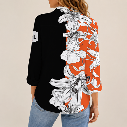 [FAN EXCLUSIVE] NEW CUSTOMIZED CFL05 BCL BC LIONS STRAPPY WOMEN CASUAL SHIRT