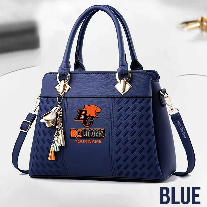 [FAN EXCLUSIVE] NEW CUSTOMIZED CFL05 BCL BC LIONS MULTICOLOR HANDBAG