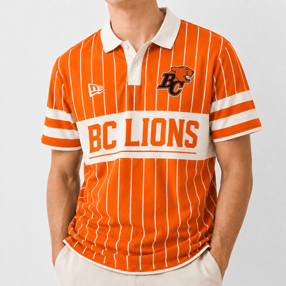[FAN EXCLUSIVE] NEW CUSTOMIZED CFL05 BCL BC LIONS POLO SHIRT