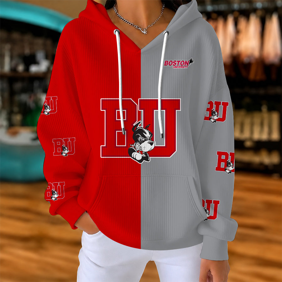 [FAN FAVORITE] NEW CUSTOMIZED NCAA MFF05 BUT BOSTON UNIVERSITY TERRIERS RIBBED HOODIE & SWEATSHIRT