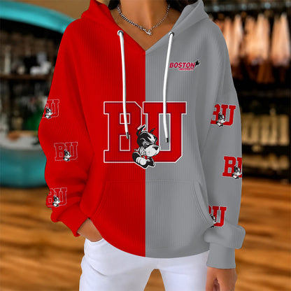 [FAN FAVORITE] NEW CUSTOMIZED NCAA MFF05 BUT BOSTON UNIVERSITY TERRIERS RIBBED HOODIE & SWEATSHIRT