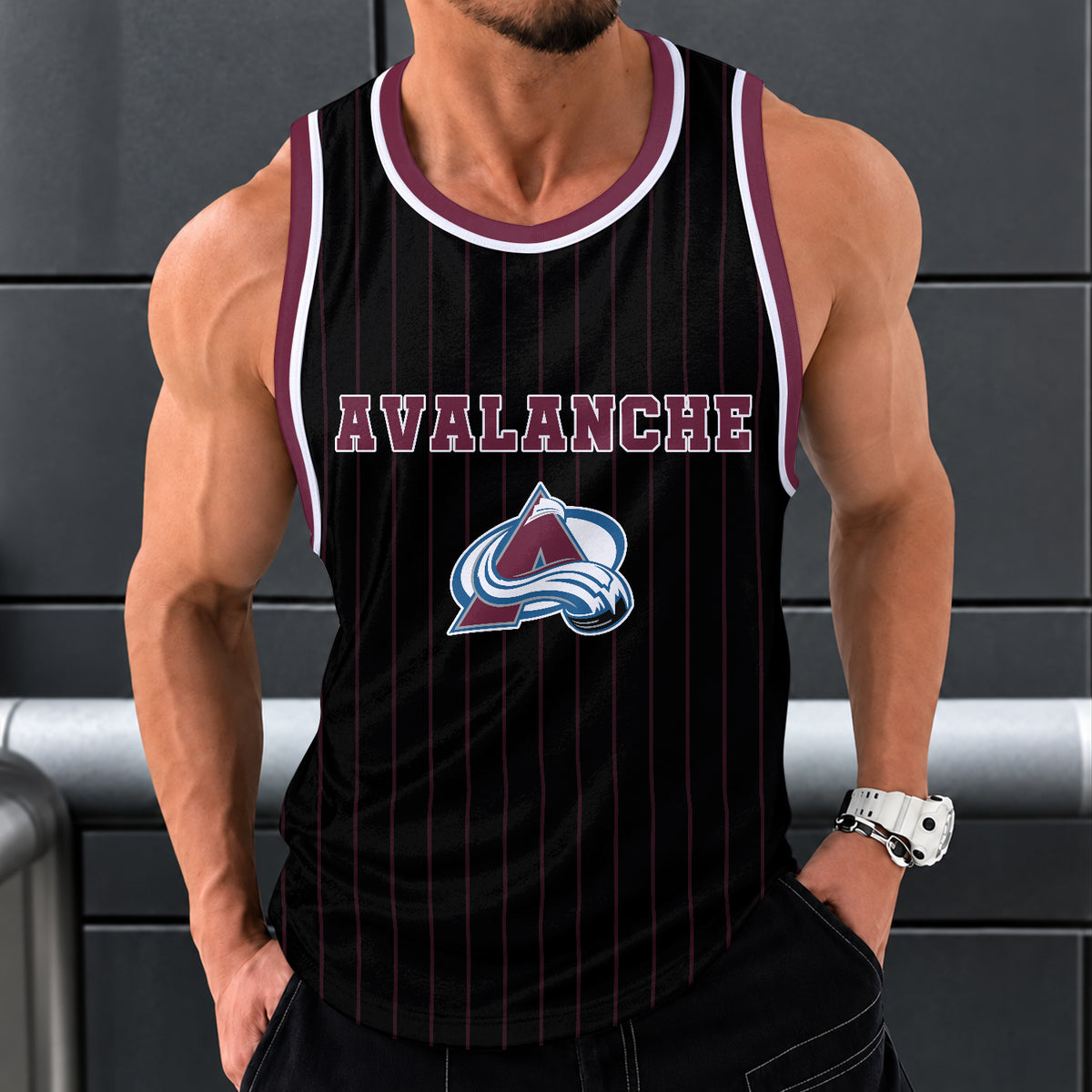 [SUPER SALE] NEW CUSTOMIZED NHL05 CAL COLORADO AVALANCHE UNISEX TANK TOP
