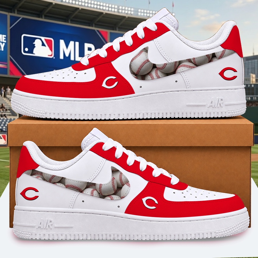 [FLASH SALE] NEW CUSTOMIZED MLB05 CRS CINCINNATI REDS AF1 SHOES