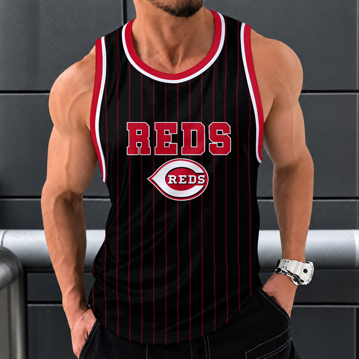 [FLASH SALE] NEW CUSTOMIZED MLB05 CRS CINCINNATI REDS UNISEX TANK TOP