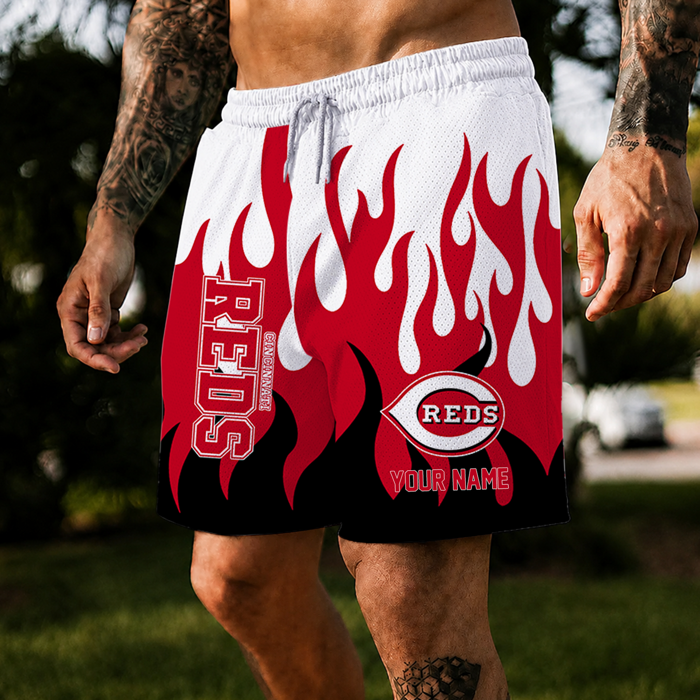 [FLASH SALE] NEW CUSTOMIZED MLB05 CRS CINCINNATI REDS SHORT PANTS