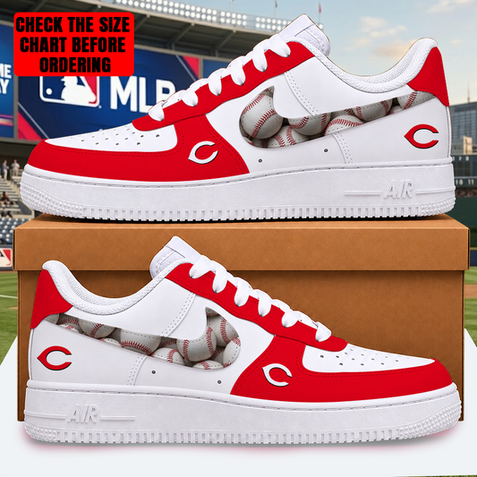 [FLASH SALE] NEW CUSTOMIZED MLB05 CRS CINCINNATI REDS AF1 SHOES