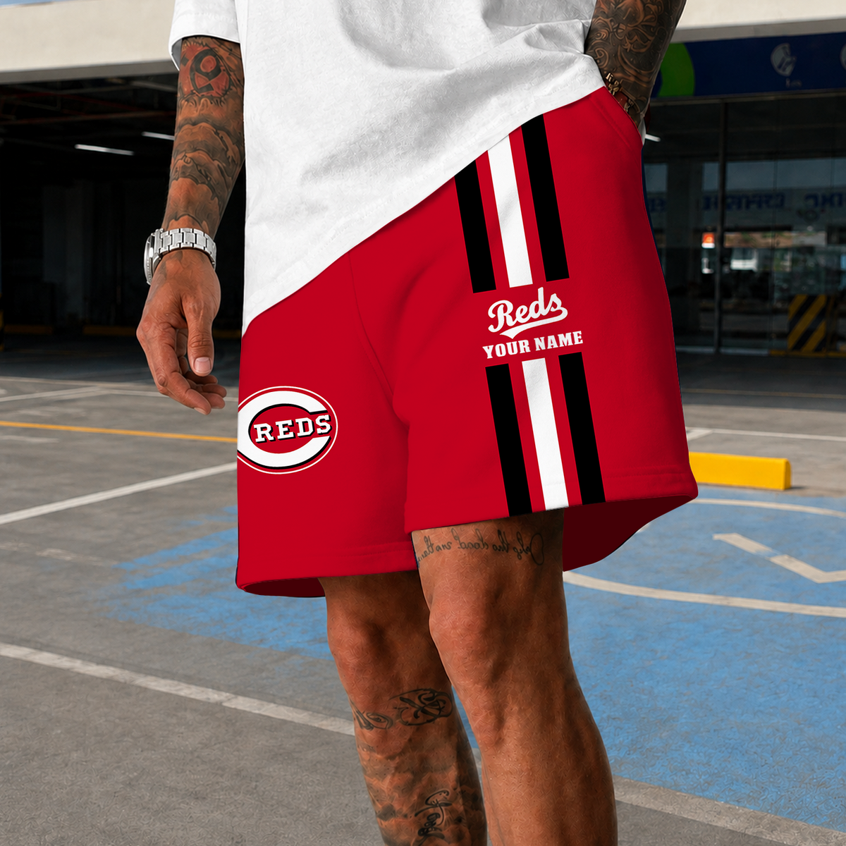[FLASH SALE] NEW PREMIUM MLB05 CRS CINCINNATI REDS SHORT PANTS