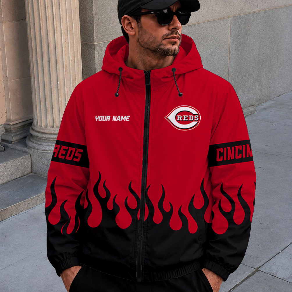 [FLASH SALE] NEW CUSTOMIZED MLB05 CRS CINCINNATI REDS WINDBREAKER JACKET