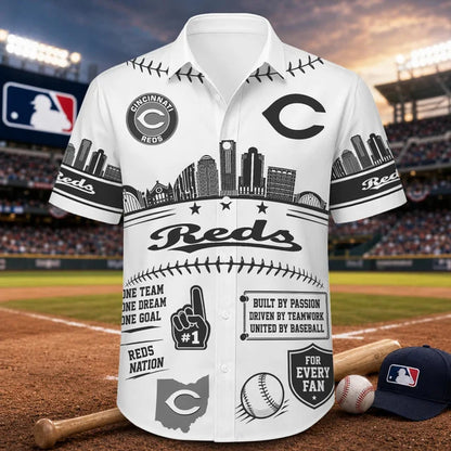 [FLASH SALE] NEW CUSTOMIZED MLB05 CRS CINCINNATI REDS UNISEX HAWAIIAN SHIRT