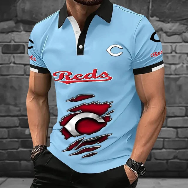 [FLASH SALE] NEW CUSTOMIZED MLB05 CRS CINCINNATI REDS POLO SHIRT