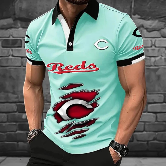 [FLASH SALE] NEW CUSTOMIZED MLB05 CRS CINCINNATI REDS POLO SHIRT