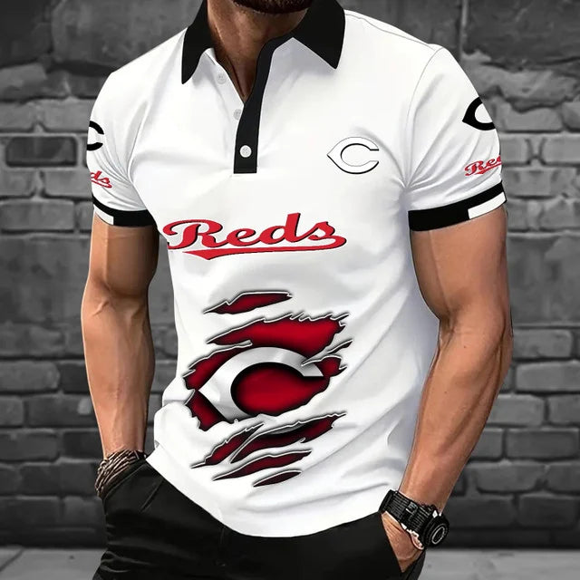 [FLASH SALE] NEW CUSTOMIZED MLB05 CRS CINCINNATI REDS POLO SHIRT