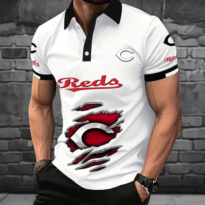 [FLASH SALE] NEW CUSTOMIZED MLB05 CRS CINCINNATI REDS POLO SHIRT