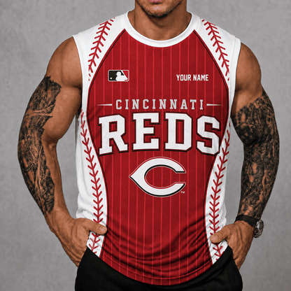 [FLASH SALE] NEW CUSTOMIZED MLB05 CRS CINCINNATI REDS TANK TOP & GYM SHIRT