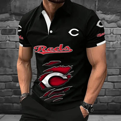 [FLASH SALE] NEW CUSTOMIZED MLB05 CRS CINCINNATI REDS POLO SHIRT