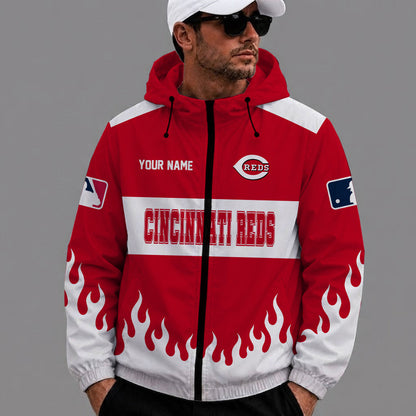[FLASH SALE] NEW CUSTOMIZED MLB05 CRS CINCINNATI REDS WINDBREAKER JACKET