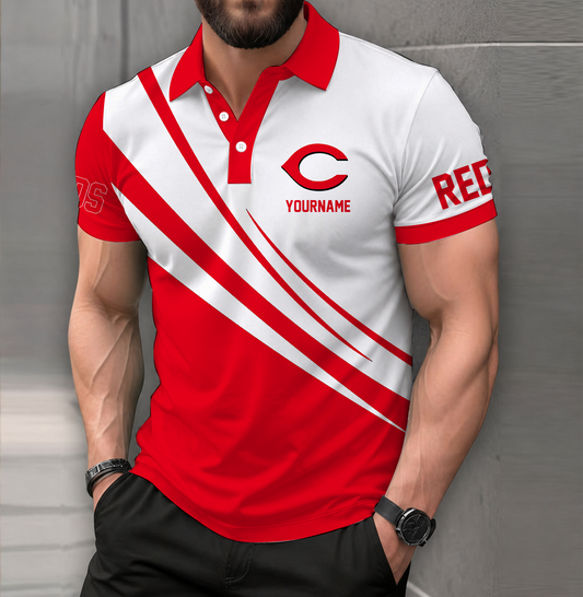 [FLASH SALE] NEW CUSTOMIZED MLB05 CRS CINCINNATI REDS POLO SHIRT