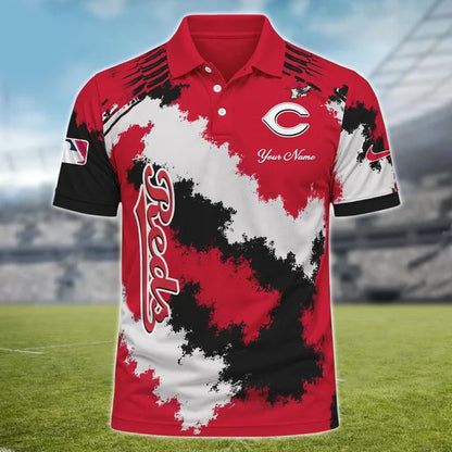 [FLASH SALE] NEW CUSTOMIZED MLB05 CRS CINCINNATI REDS MULTICOLOR POLO SHIRT