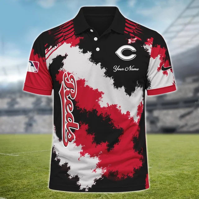 [FLASH SALE] NEW CUSTOMIZED MLB05 CRS CINCINNATI REDS MULTICOLOR POLO SHIRT