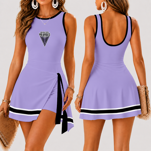 [FAN FAVORITE] NEW CUSTOMIZED WNBA05 GSV GOLDEN STATE VALKYRIES WOMEN'S SUMMER SKORT DRESS