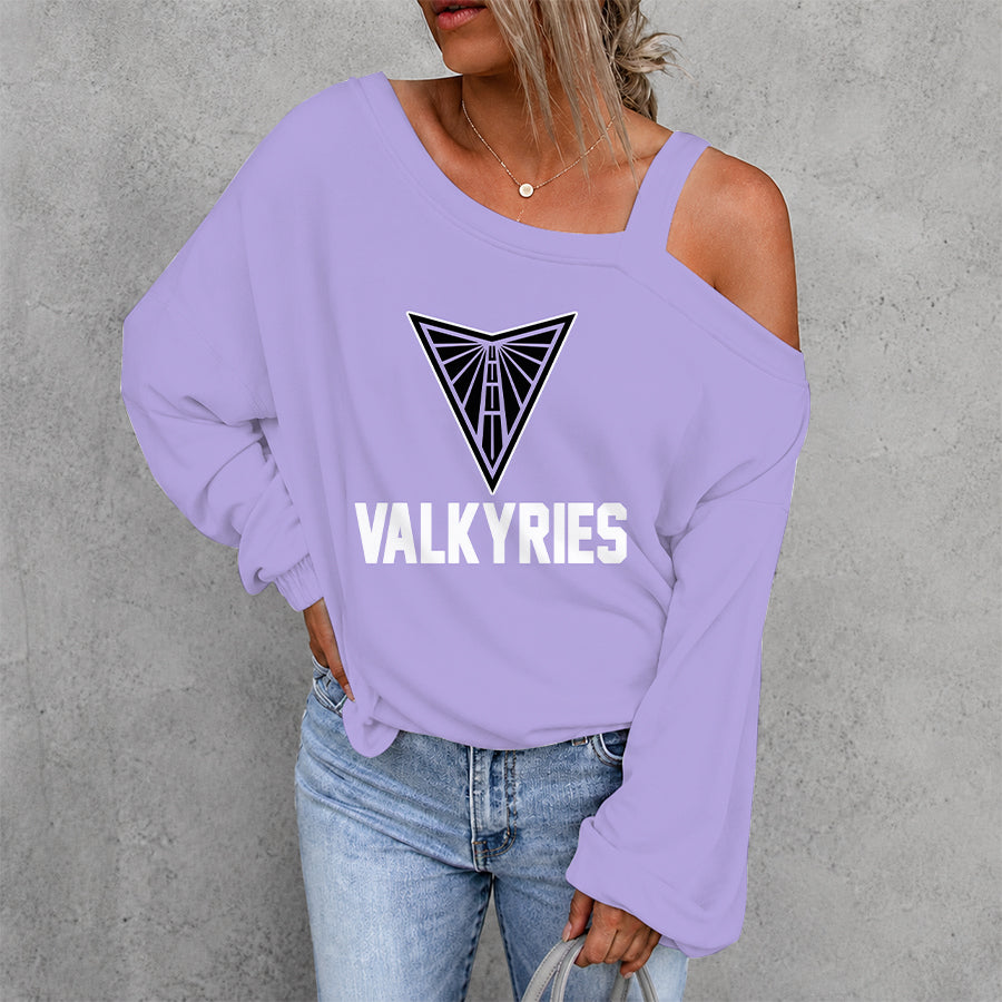 [FAN FAVORITE] NEW CUSTOMIZED WNBA05 GSV GOLDEN STATE VALKYRIES WOMEN'S OFF-SHOULDER LONG SLEEVE SHIRT